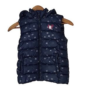 Adorable Hooded Navy Blue Puffer Vest by Bob der Bar Little Kids Size 5-6